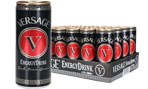 versace energie|Versace energy drink.